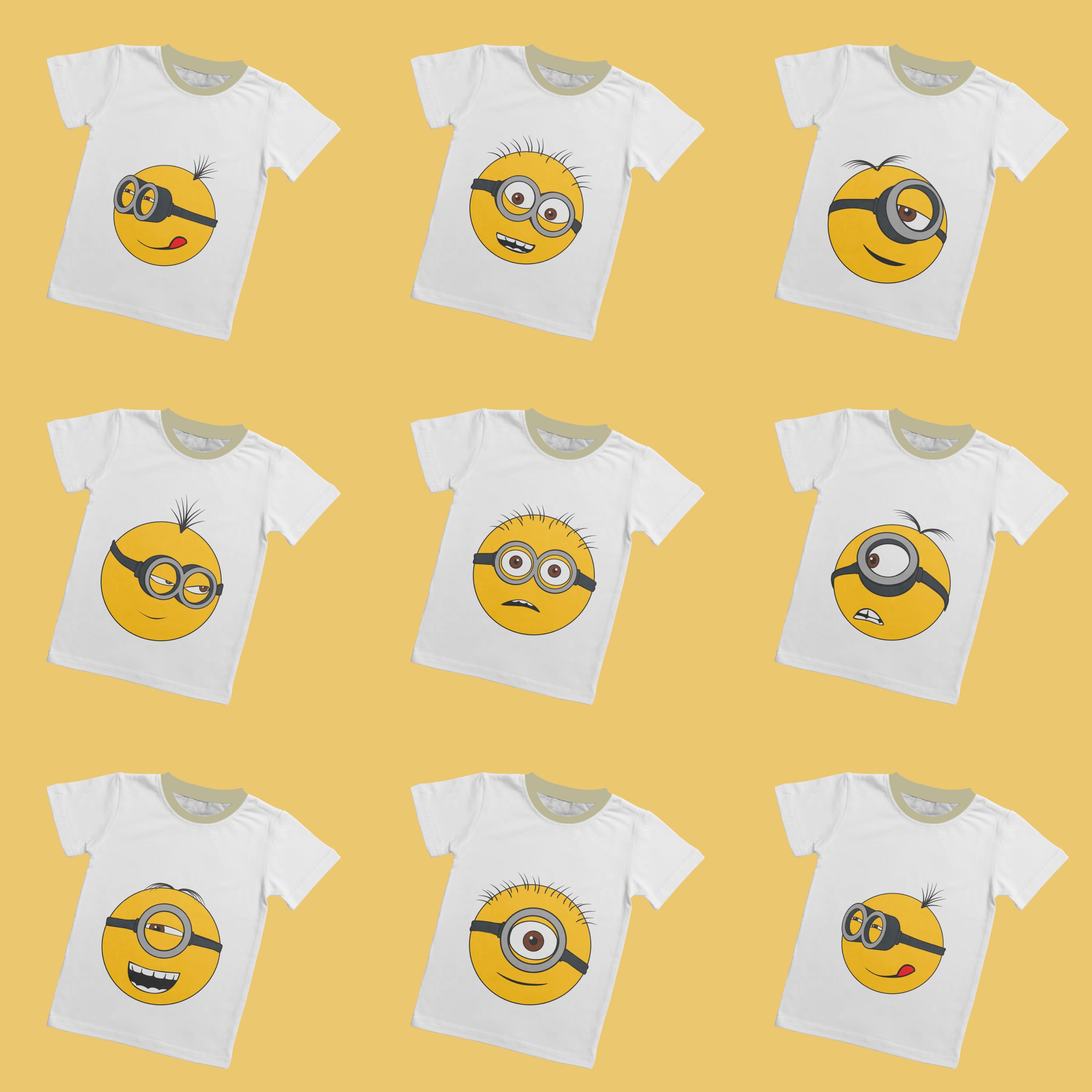 Minion Smile T-shirt Designs Cover.