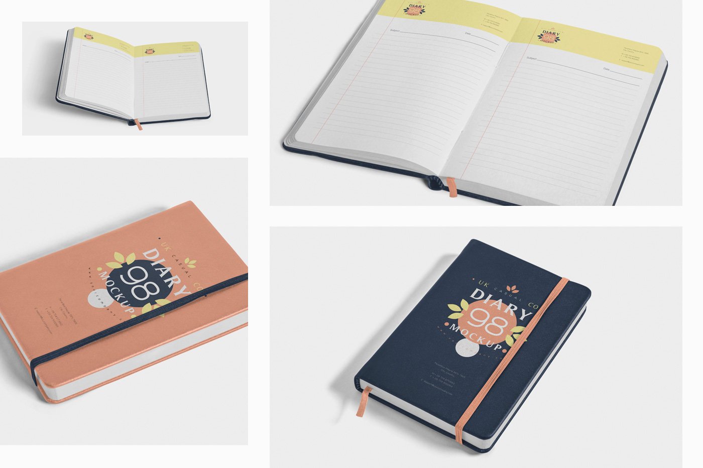 Some notebook options with the flowers.