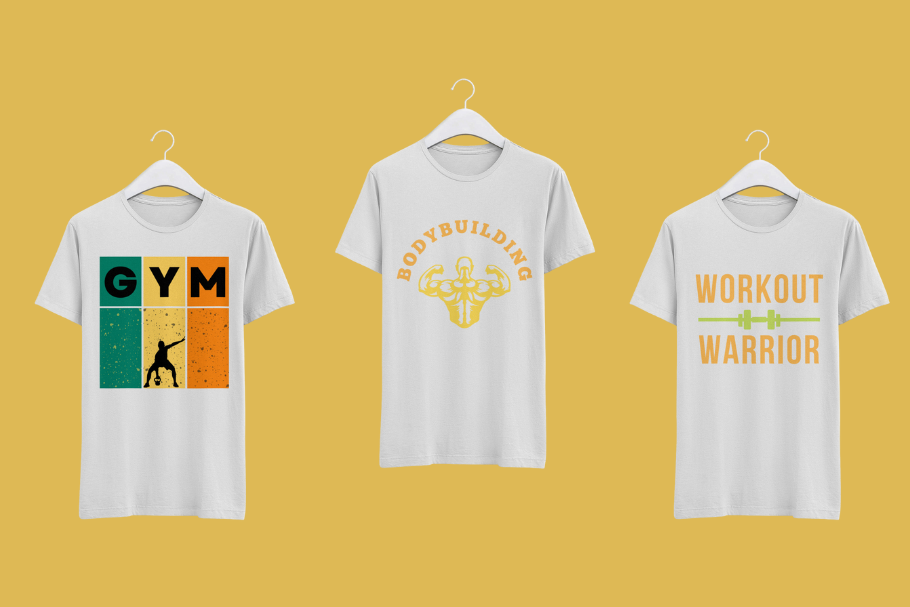 Gym T-Shirt Designs preview image.