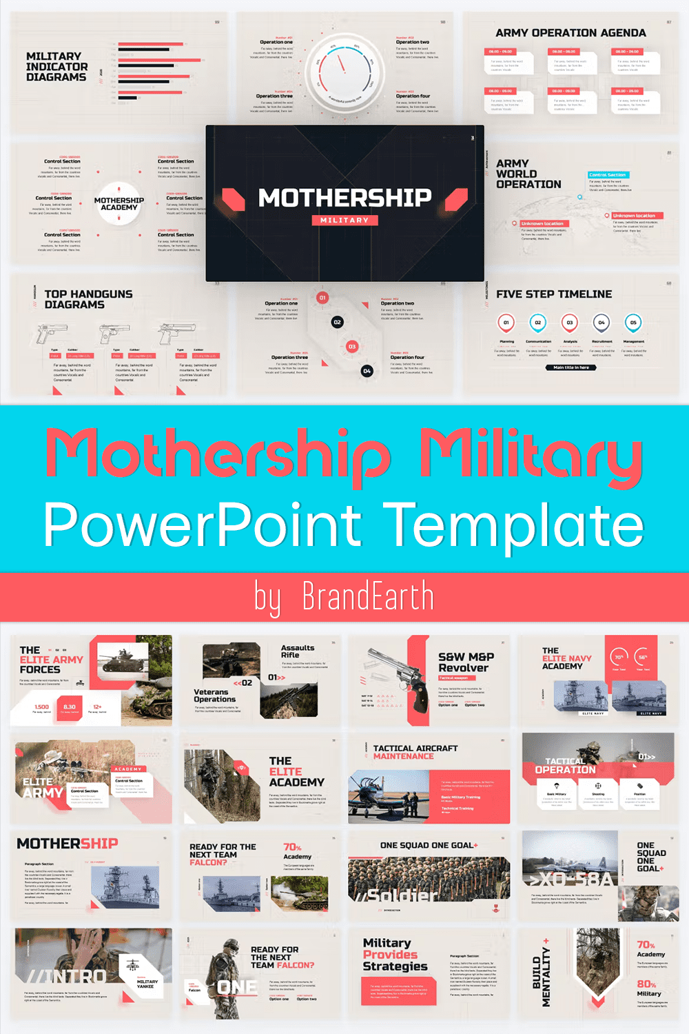Mothership Military PowerPoint Template - Pinterest.