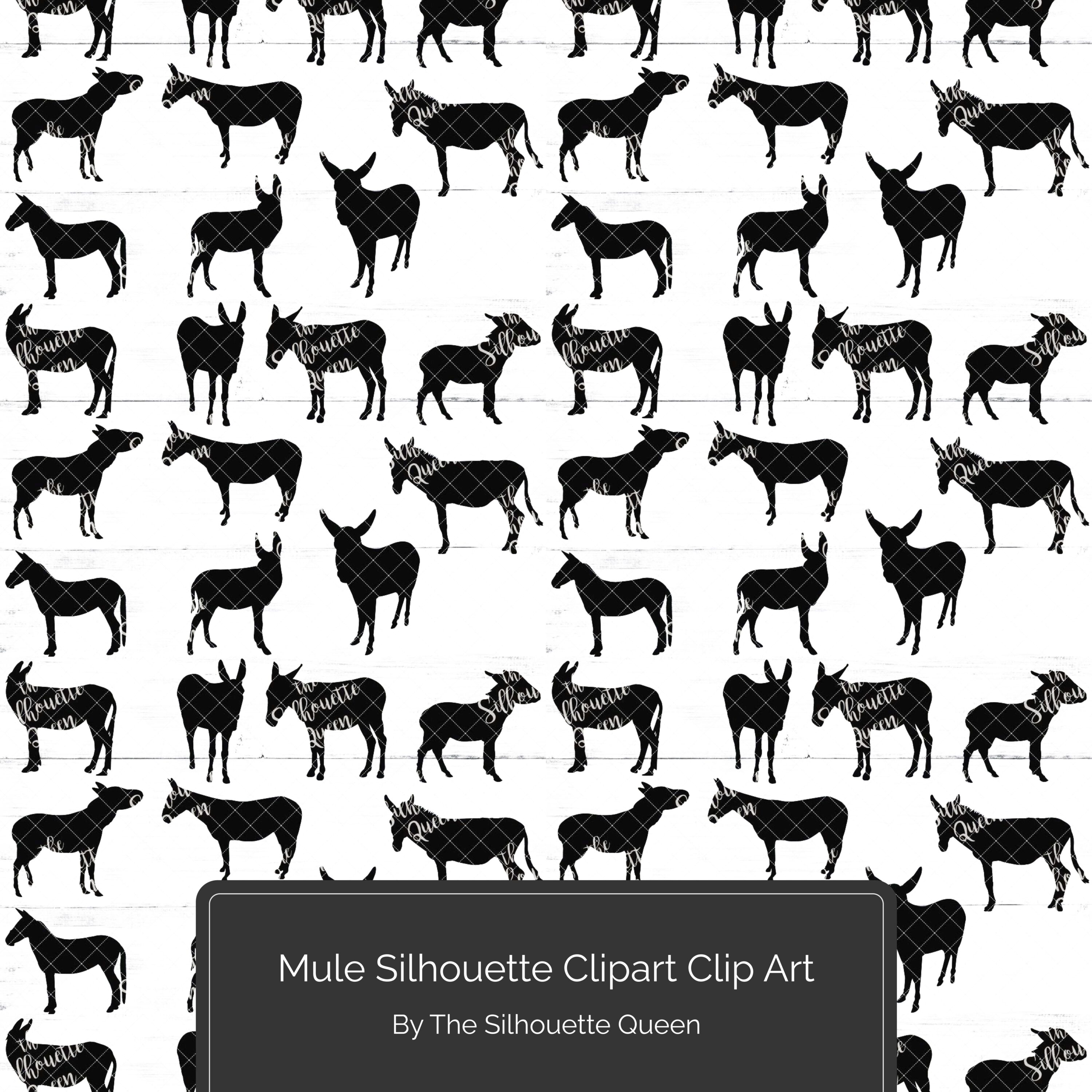 Mule Silhouette Clipart Clip Art.