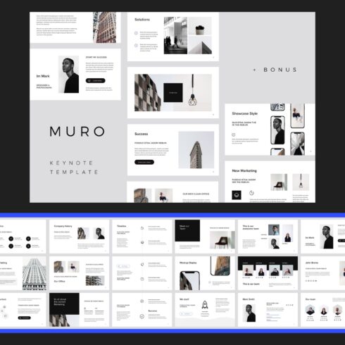 Muro - Keynote Template + Big Bonus – MasterBundles