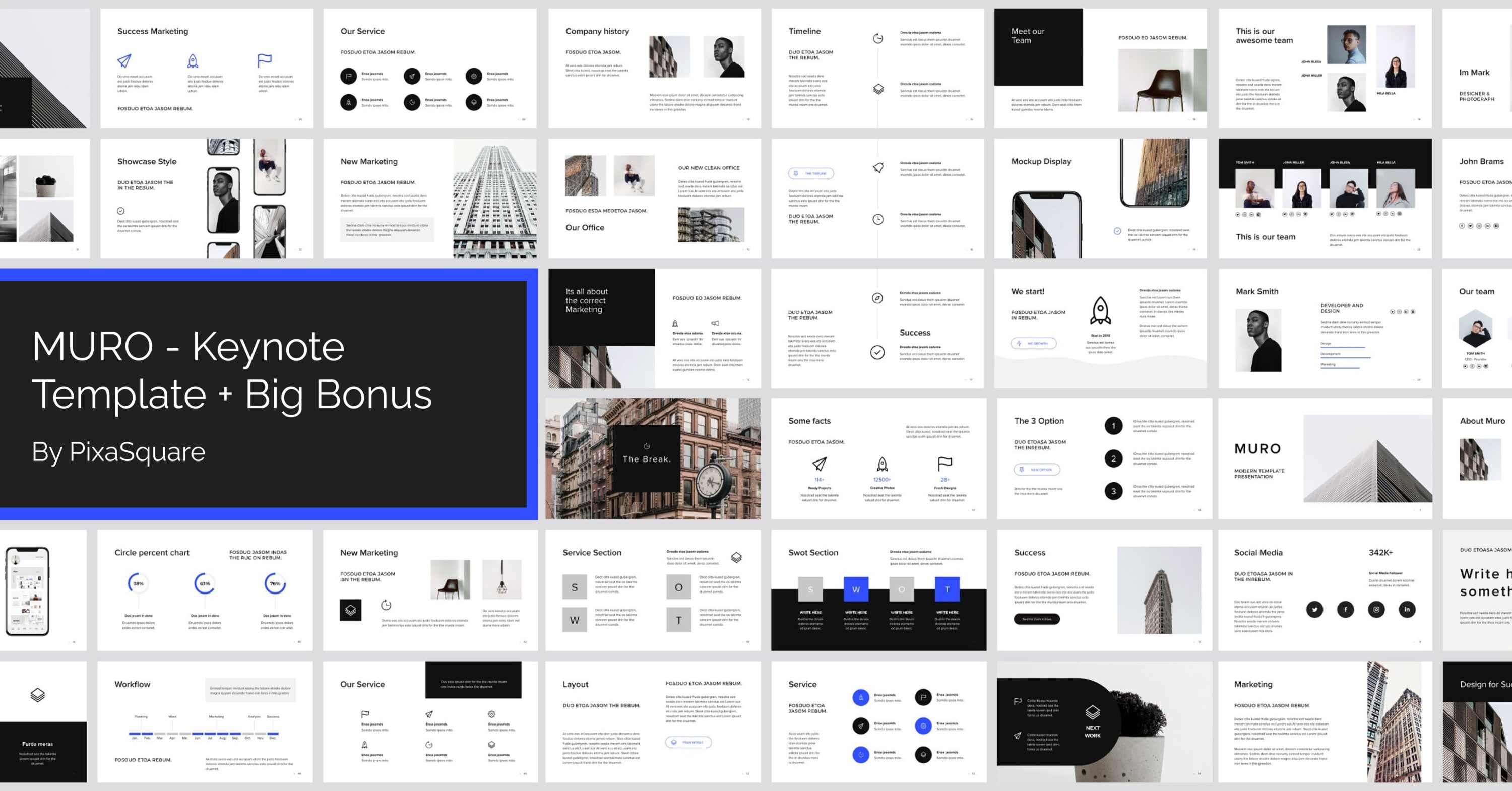 Muro - Keynote Template + Big Bonus – MasterBundles