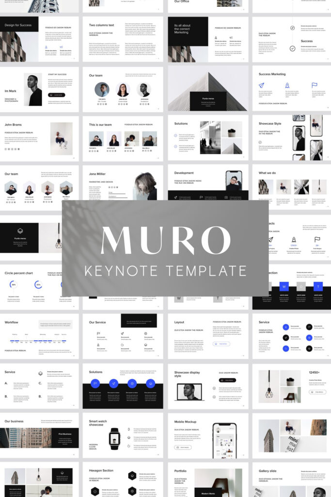 Muro - Keynote Template + Big Bonus – MasterBundles