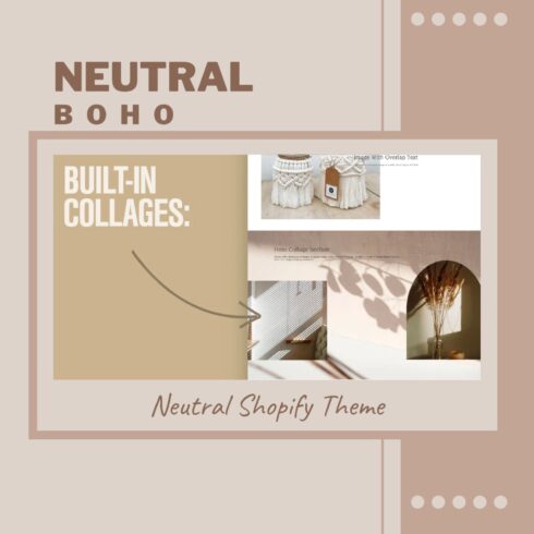 Neutral Boho | Neutral Shopify Theme - main image preview.