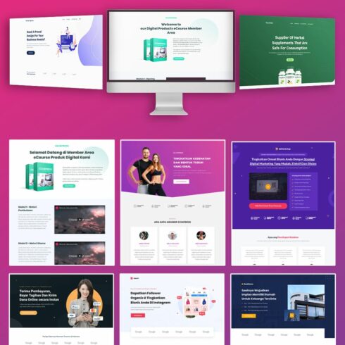 700 Landing Pages Bundle - MasterBundles