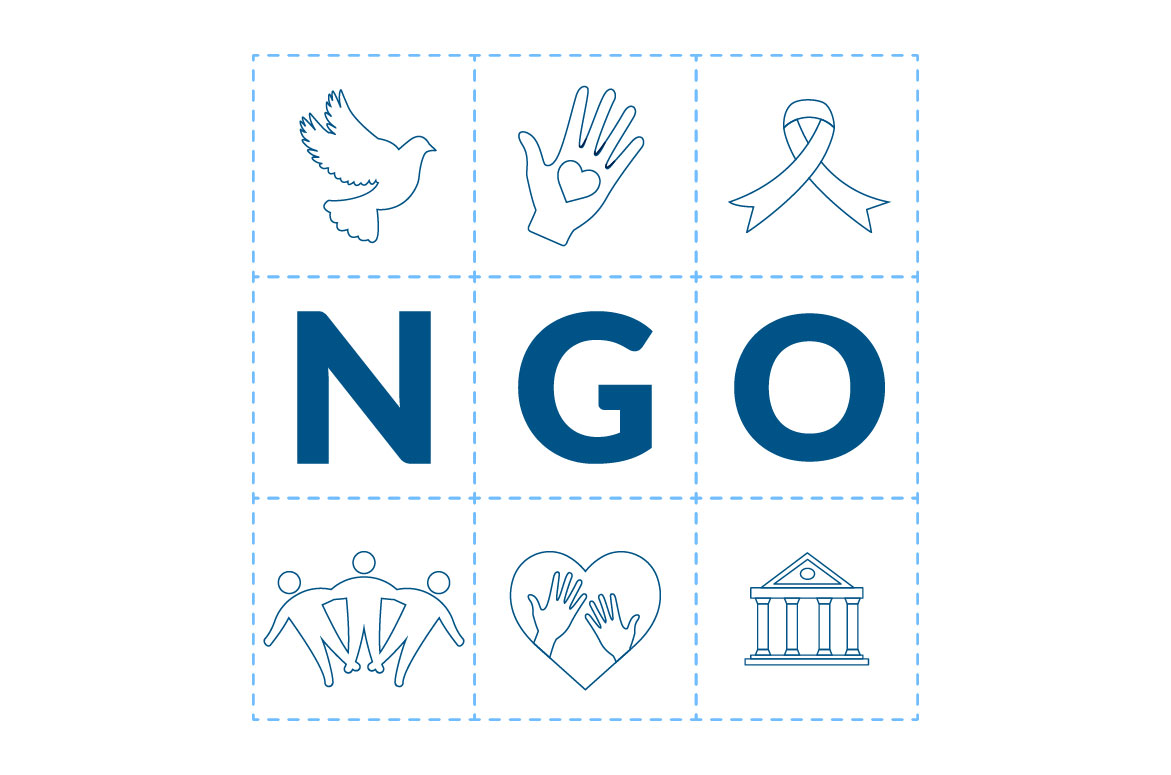 11 NGO or Non-Governmental Organization Illustration.
