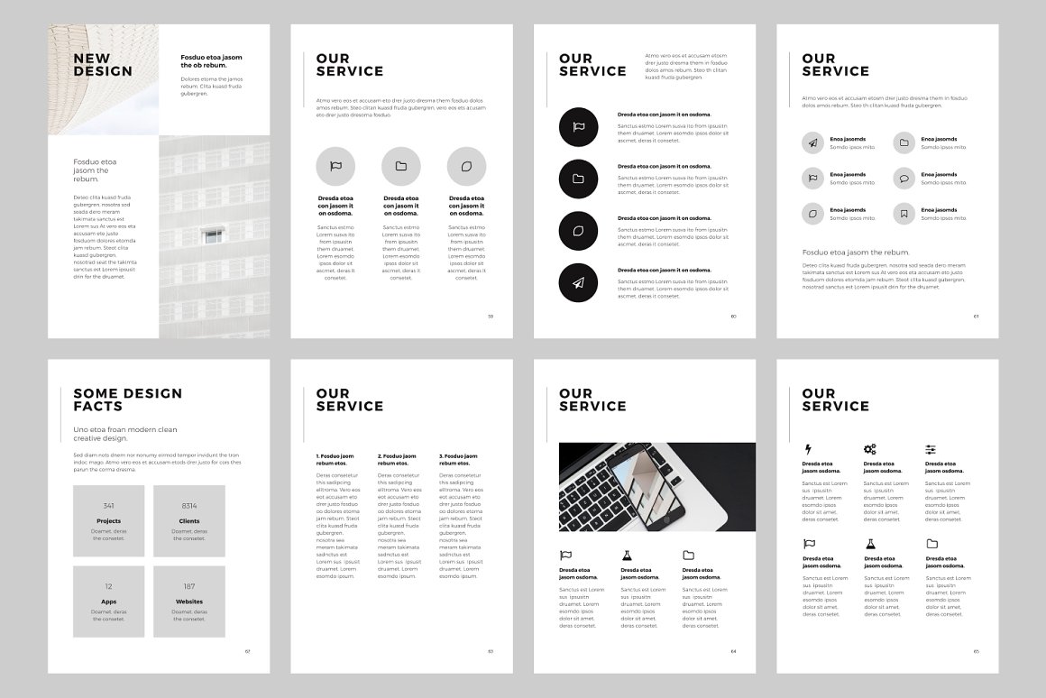 A set of adorable printable A4 slide presentation templates.
