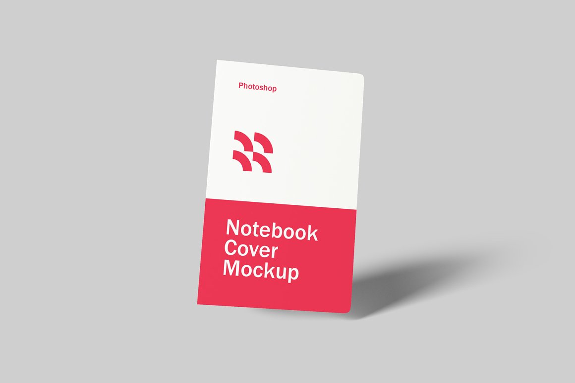 Picture of a notebook with a beautiful red and white cover.