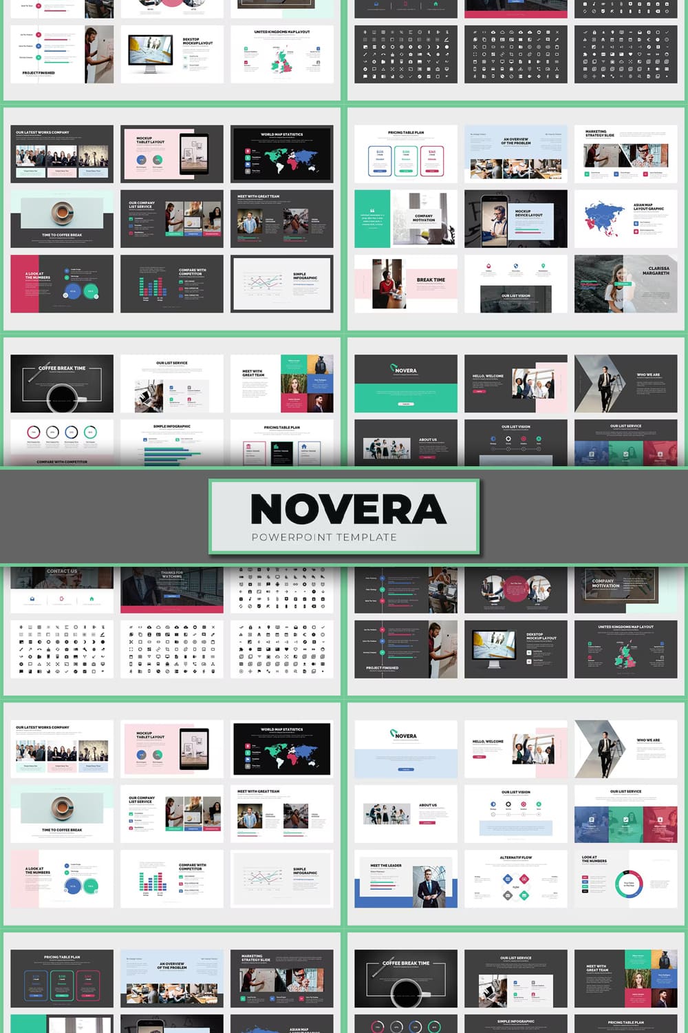 Novera: Company Brochure Powerpoint - Pinterest.