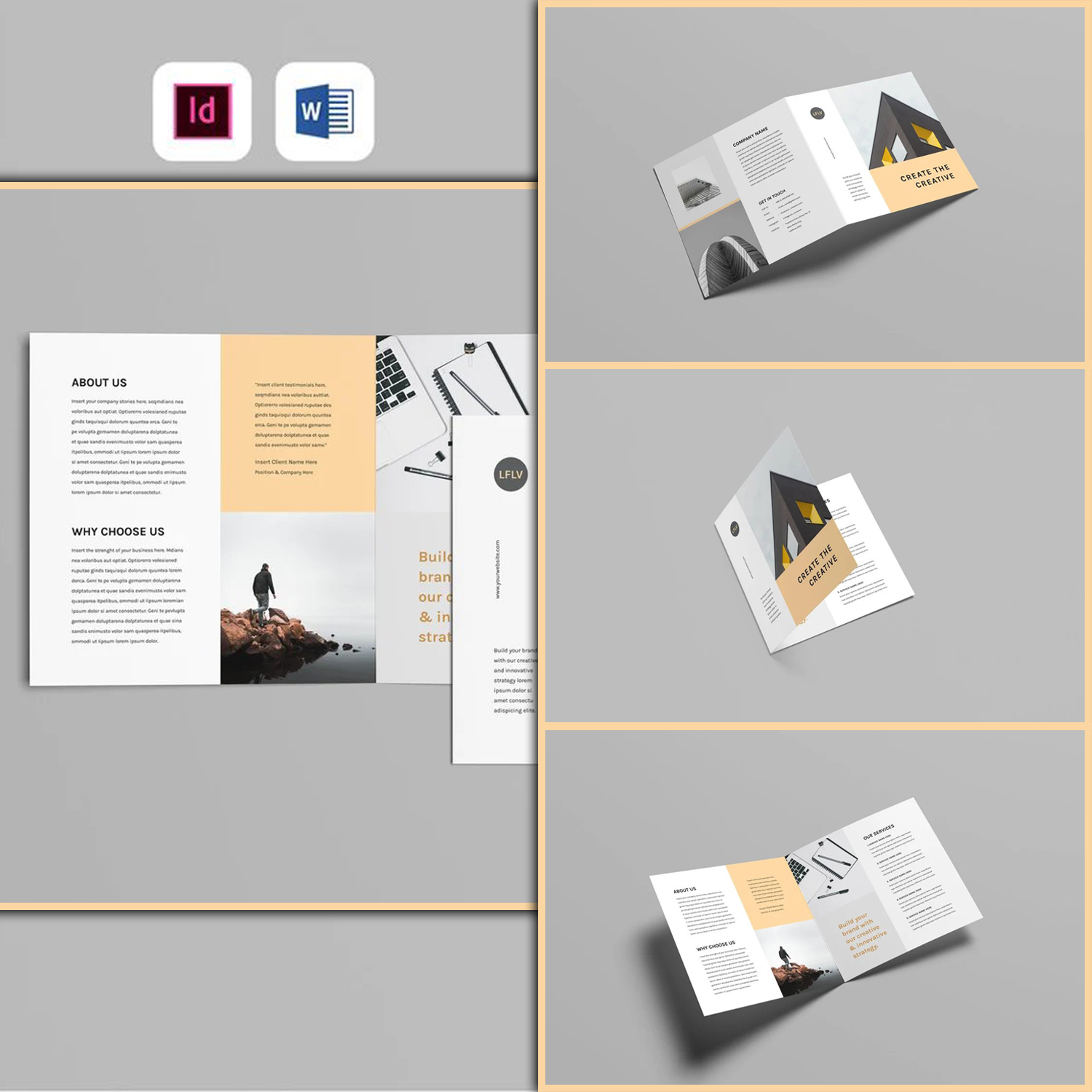Brochure Template | MS Word Template cover.