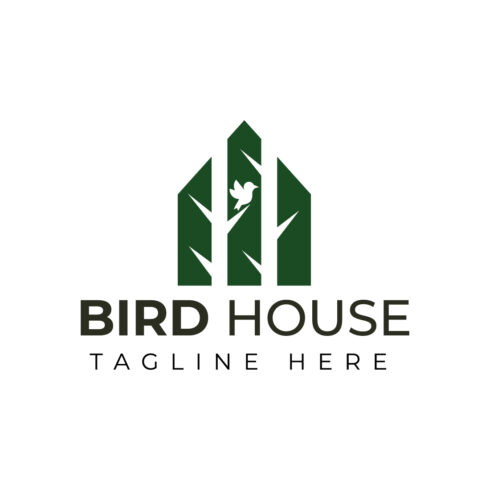 Bird House Logo Template cover image.