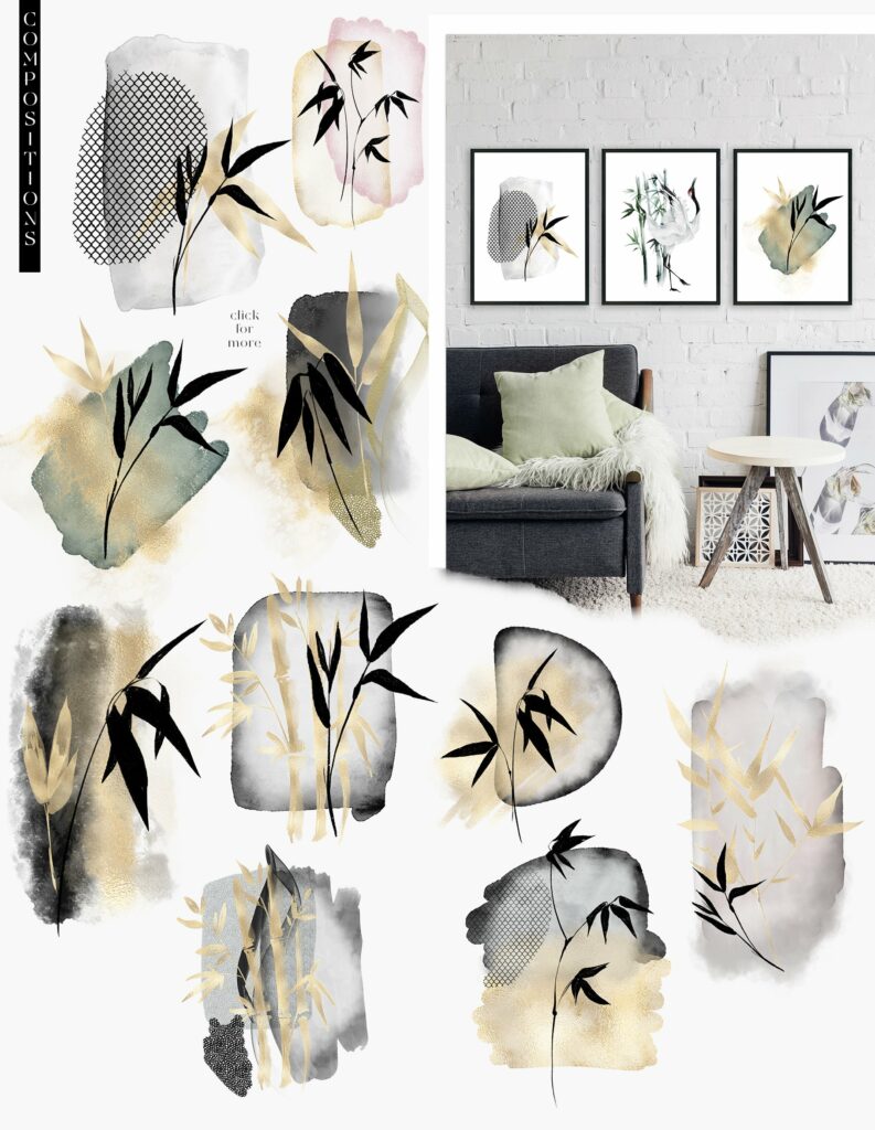 Japanese Watercolor & Ink Collection – MasterBundles