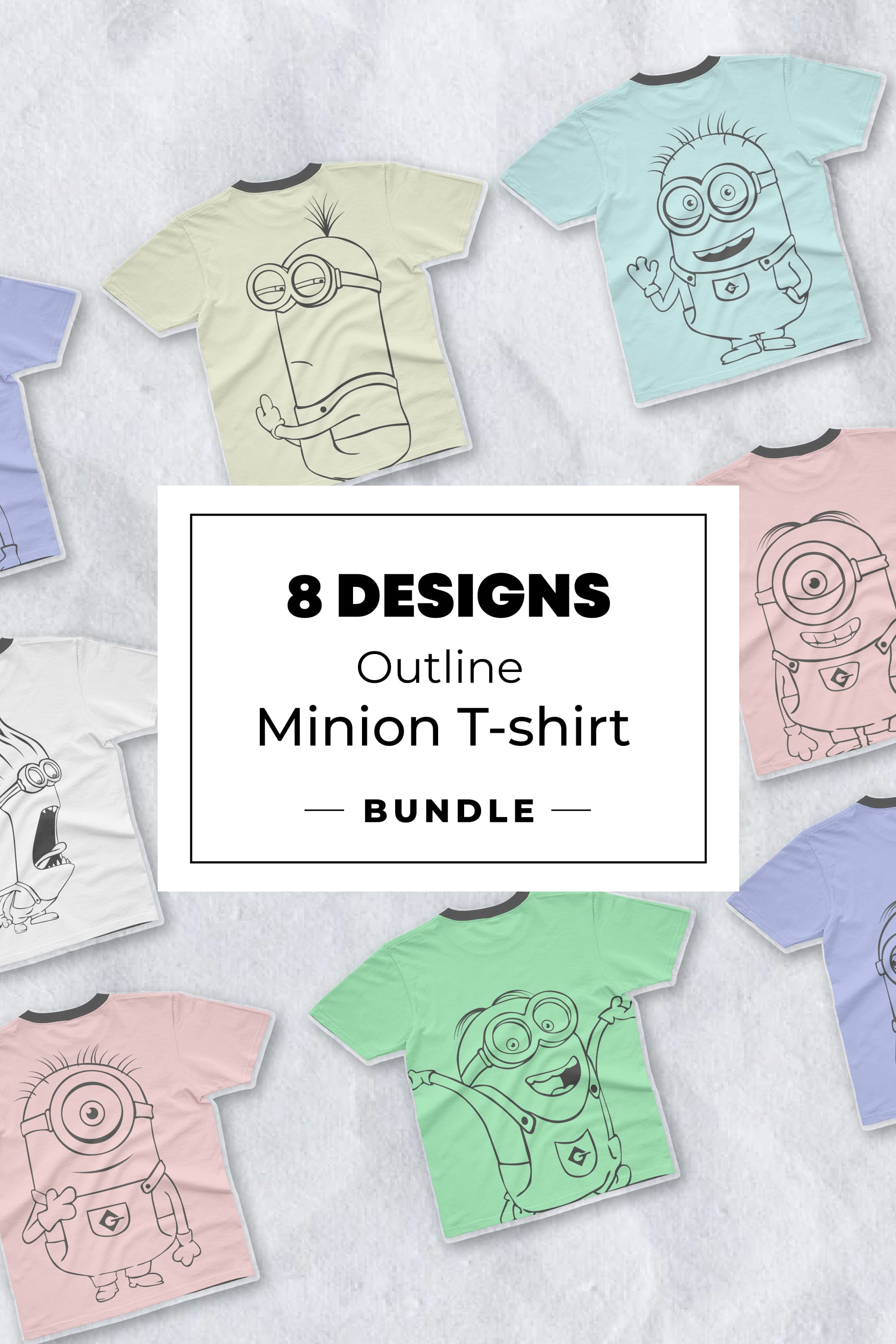Outline Minion T-shirt Designs - Pinterest.