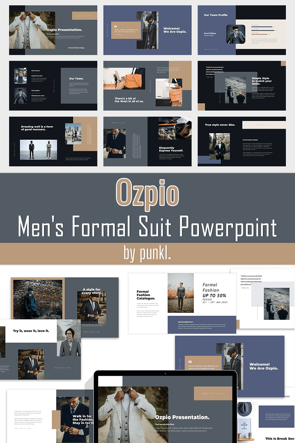 Ozpio : Men's Formal Suit Powerpoint - Pinterest.
