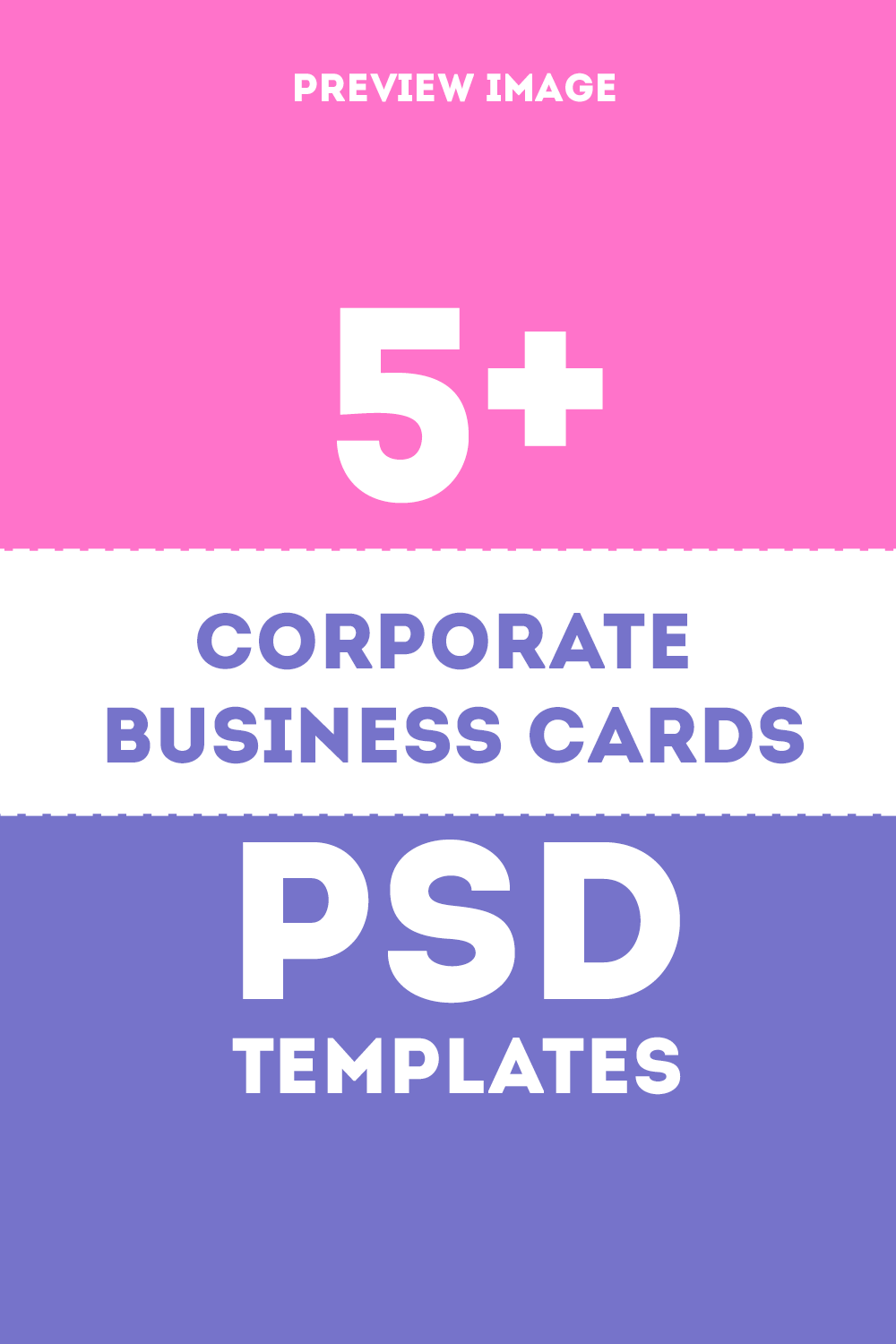 5+ Corporate Style Business Cards Template - Pinterest image preview.