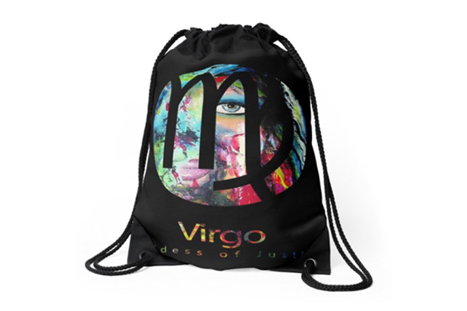 Virgo on the bag design.