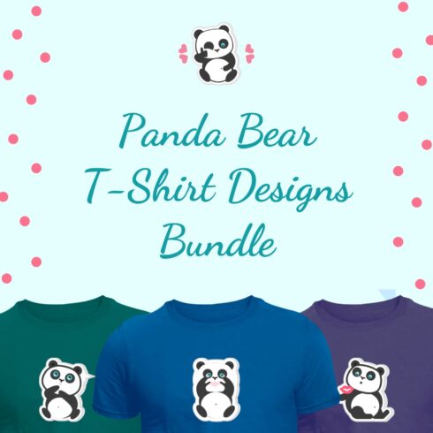 Panda Bear Svg T-shirt Designs Bundle.