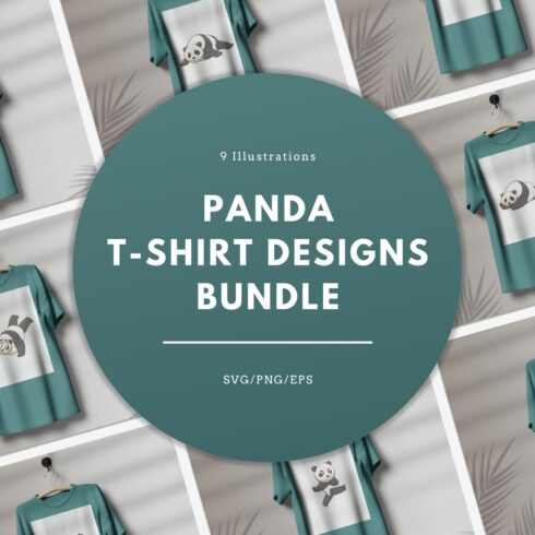 Panda T-shirt Svg Designs Bundle.