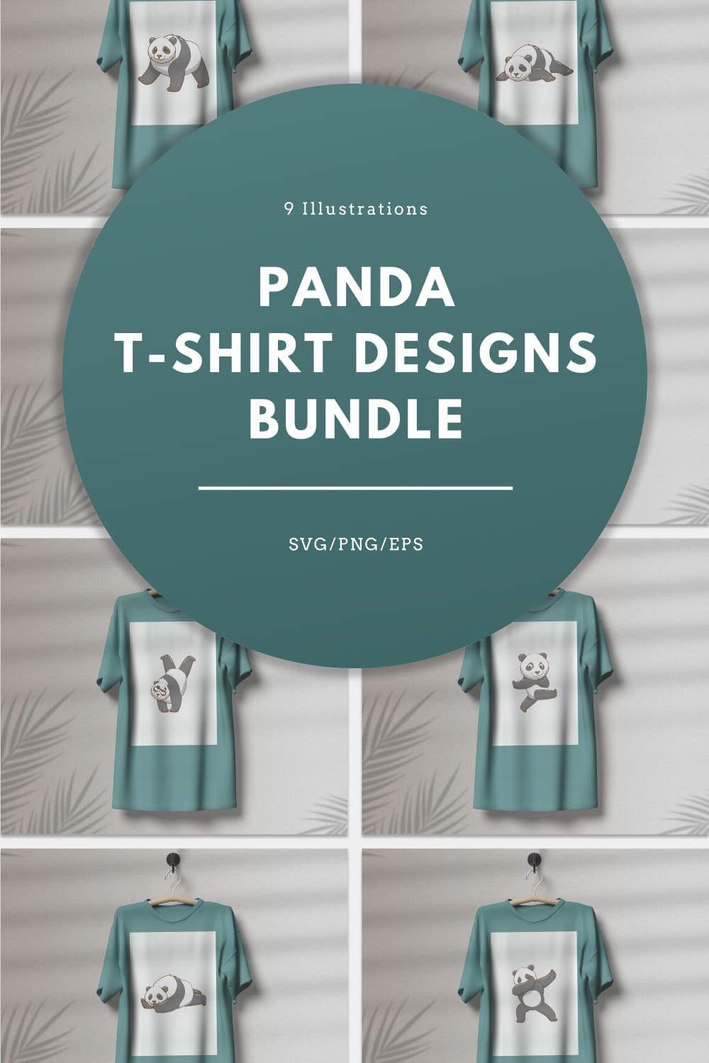 Panda T-shirt Svg Designs Bundle - Pinterest.