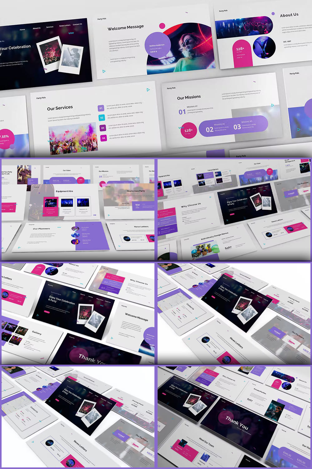 Party Planner Powerpoint Template - Pinterest.