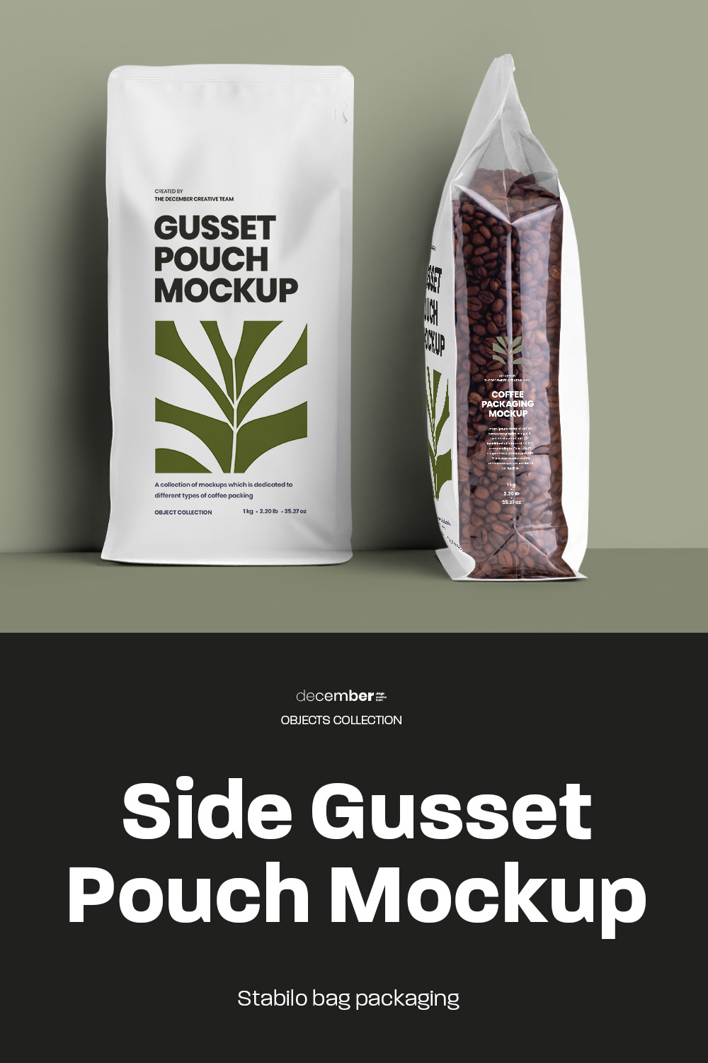 Side Gusset Bag with Transparent Side Mockups pinterest image.