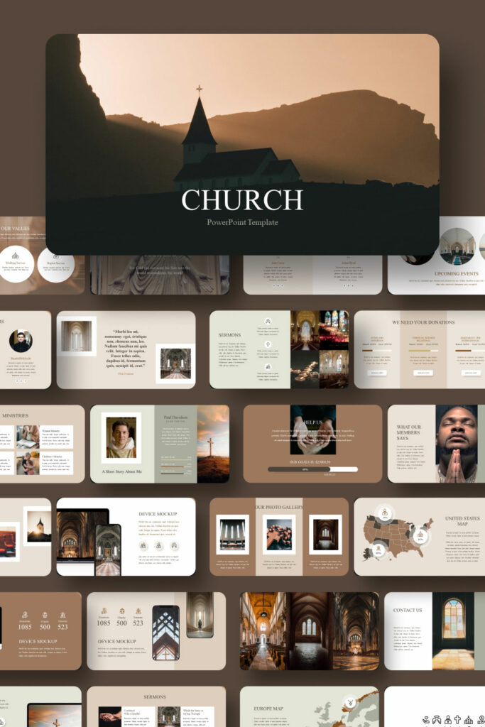 30 Slides Church Presentation Template 2022 - MasterBundles