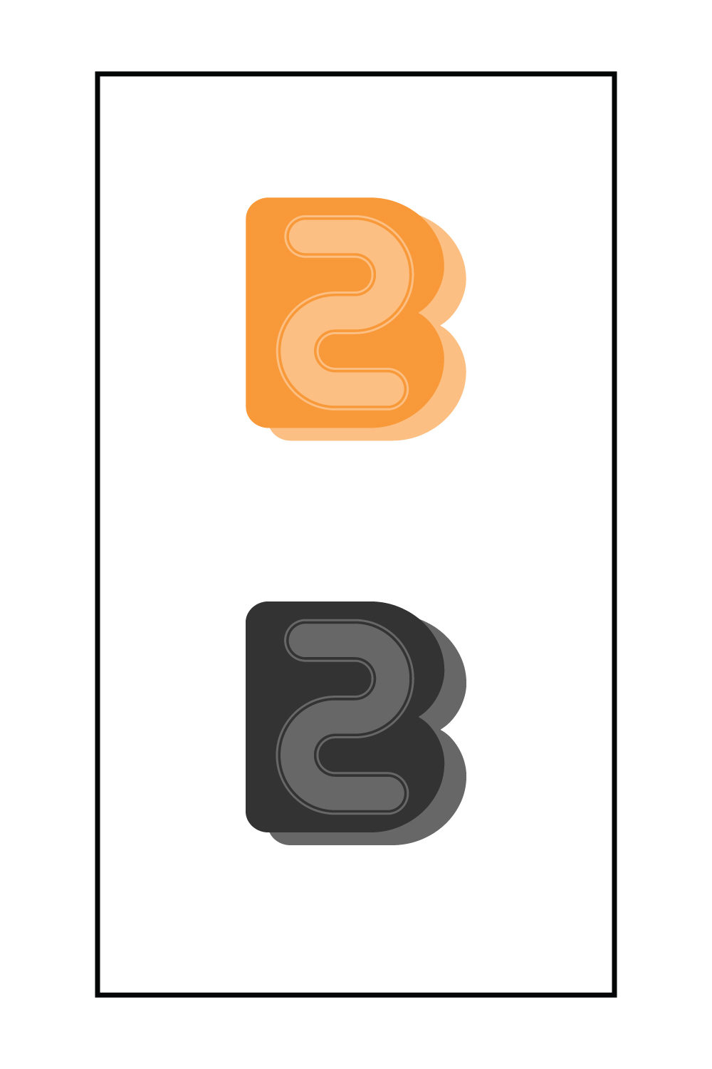 B2B Logo Design Pinterest collage image.
