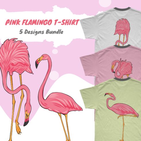 pink flamingo SVG T-shirt Designs Bundle.