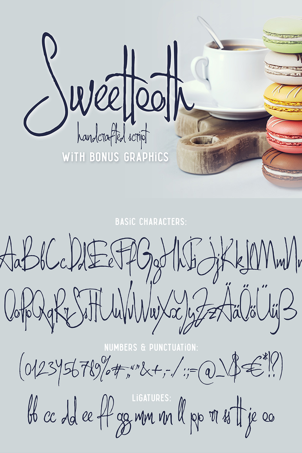 Sweettooth Script Font pinterest image.