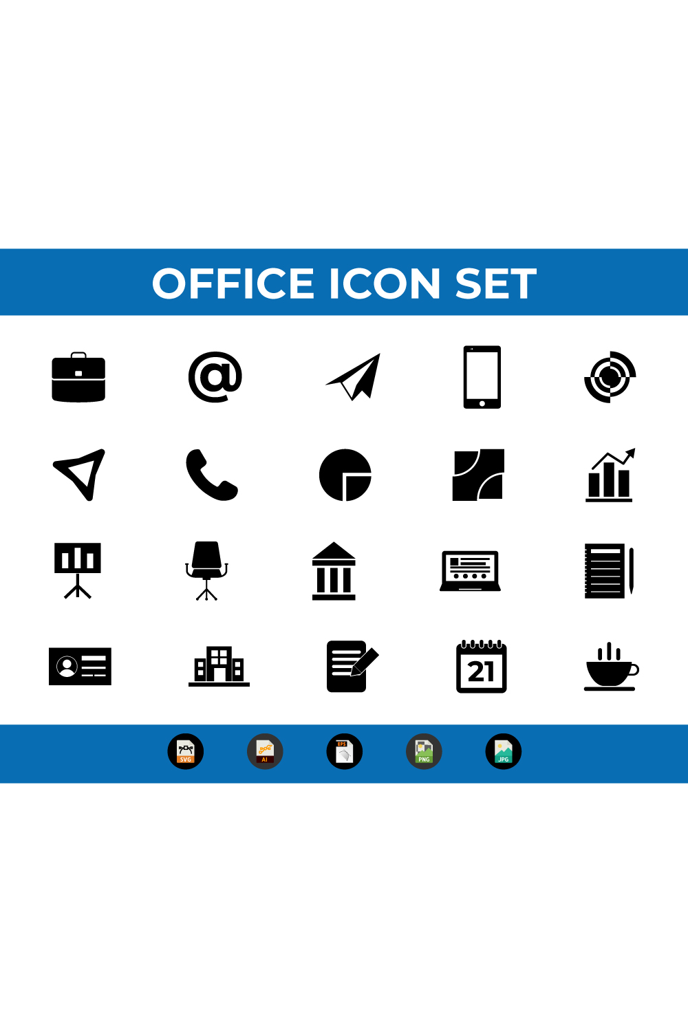Pinterest images of icons set.