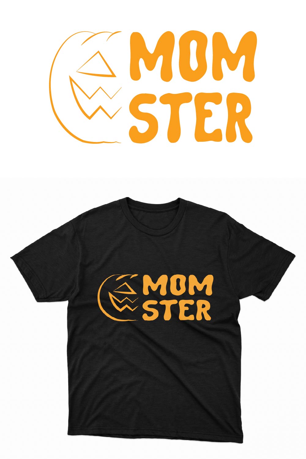 Momster Halloween T-shirt pinterest image