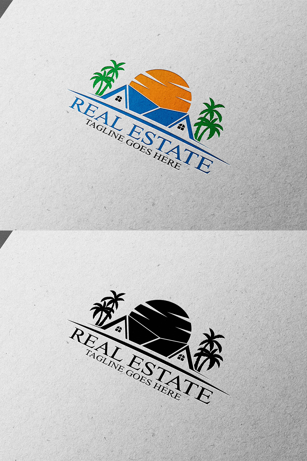 Real Estate Logo Design Template pinterest image.