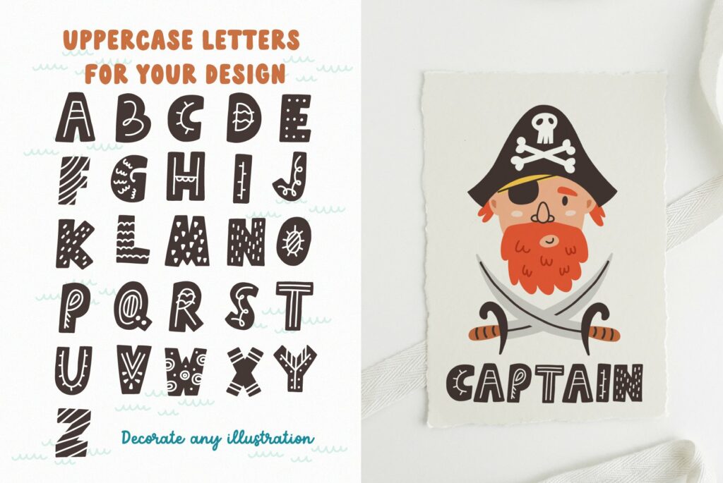 Pirates Ahoy: Clipart & Treasure Map – MasterBundles