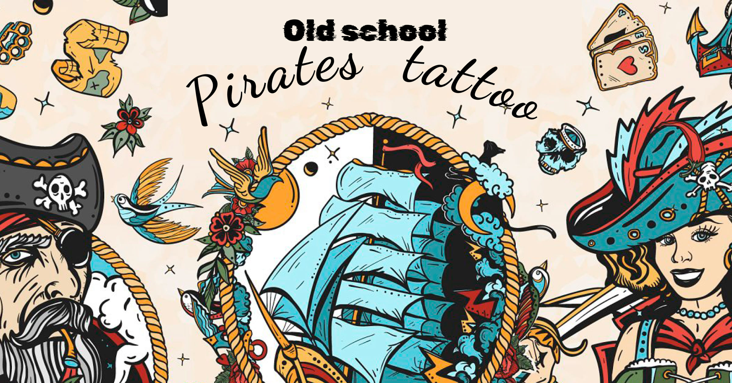 Emblema de caveira pirata com espadas âncora  Vetor Premium  Pirate  skull tattoos Pirate tattoo Pirate skull