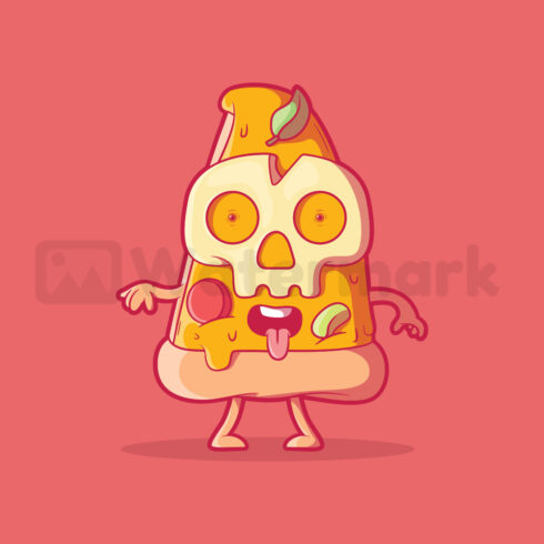 Skull Pizza Illustration cover image.