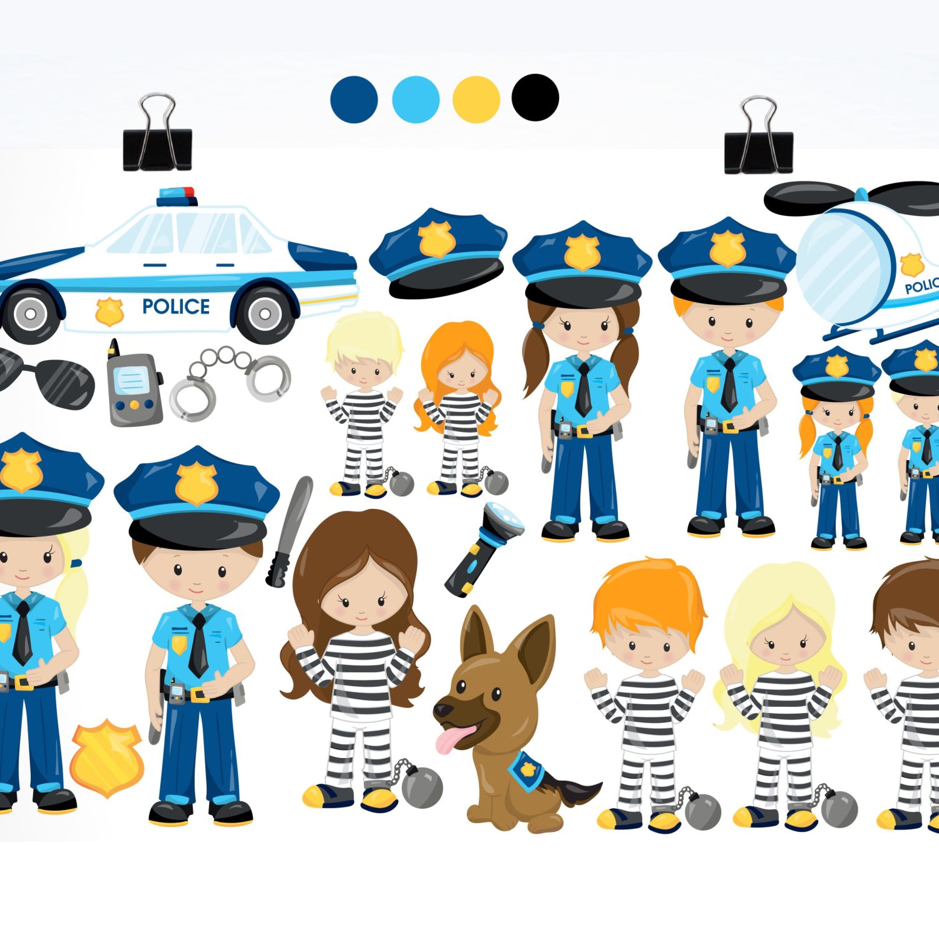 Police Kids Graphics And Illustrations Cover.