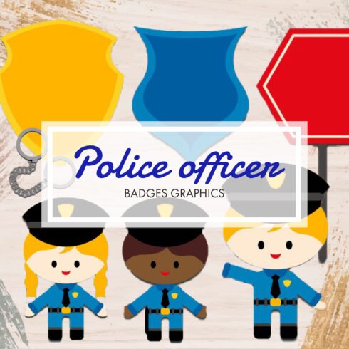 Police Officer - Policeman, Police Woman, Badges Graphics.