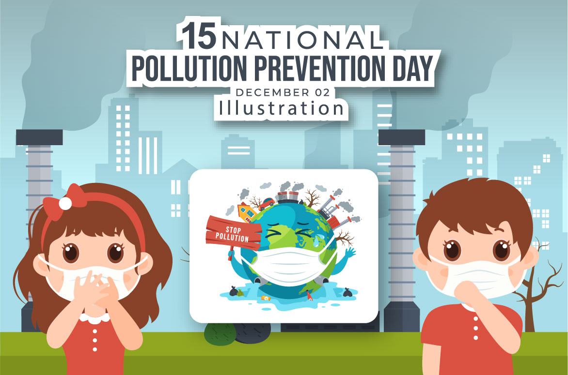 15 National Pollution Prevention Day Illustration facebook image.