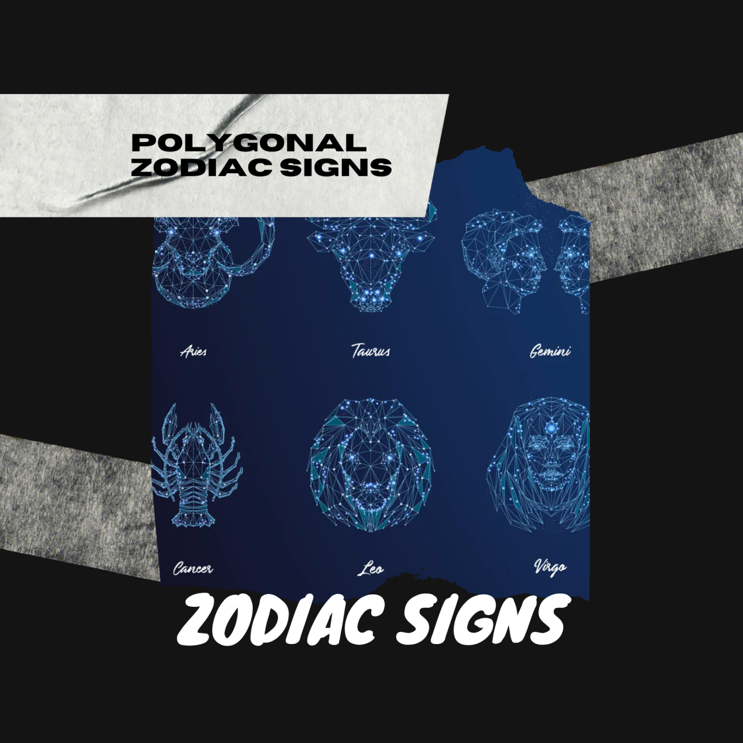 Polygonal Zodiac Signs.