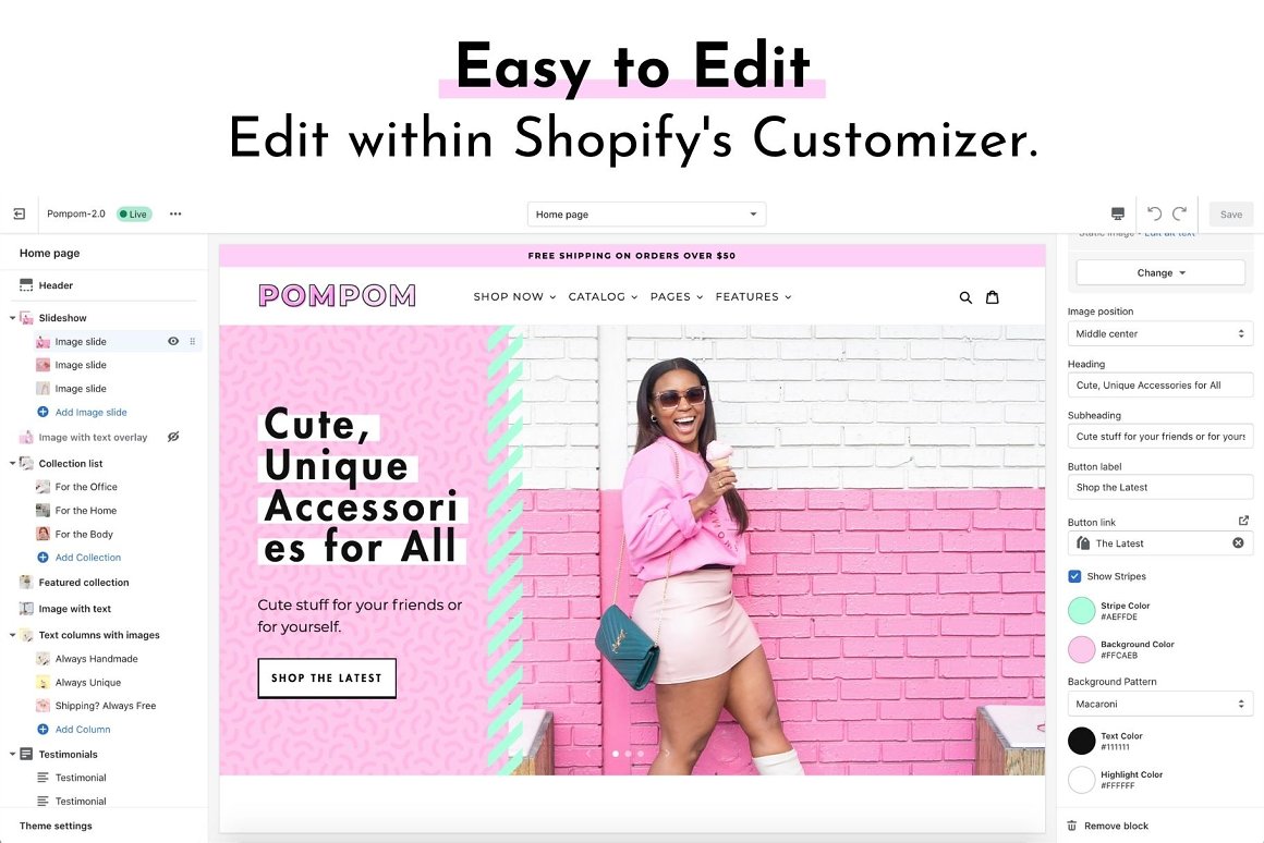 An image of the enchanting Shopify theme in pink colors.