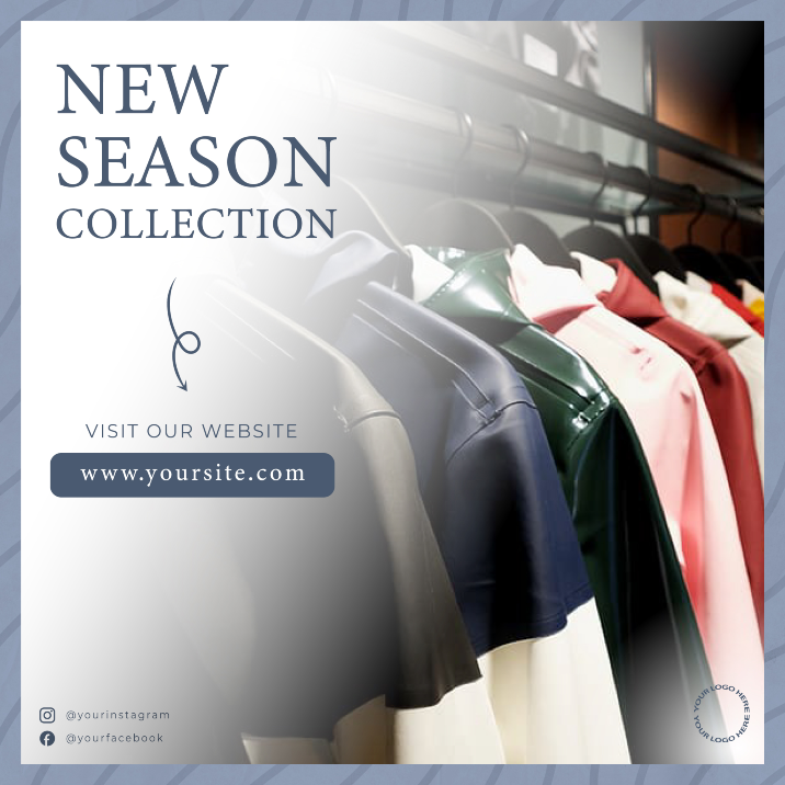 Fashion New Collection Social Media Template Pack preview image.