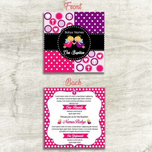 Cute Invitation for Baby Shower Design cover image.