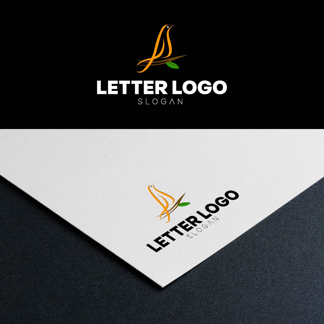 Bird Letter Logo main cover.