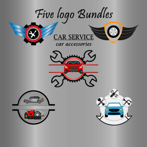 Car Service Logo Templates cover image.