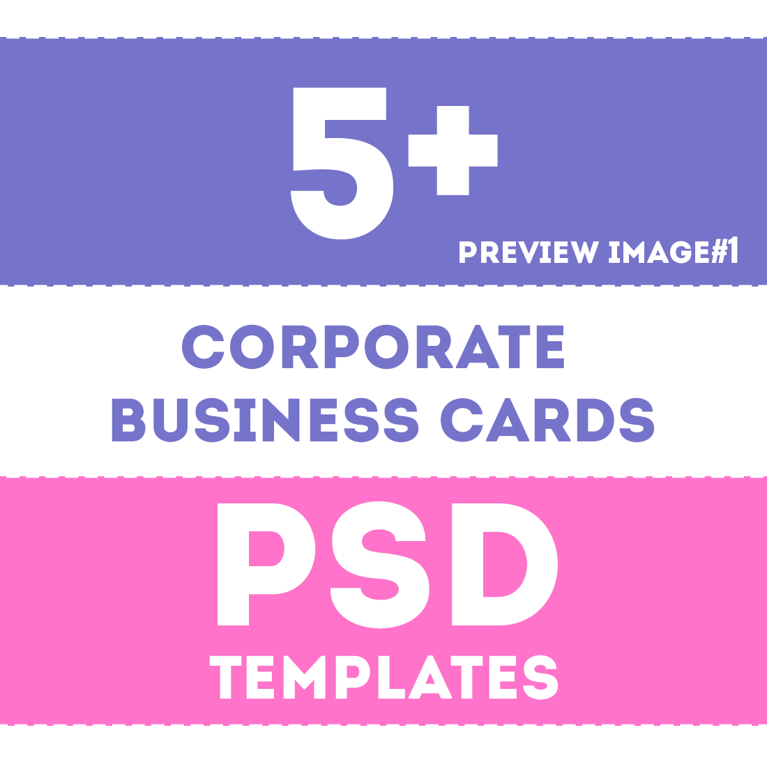 5+ Corporate Style Business Cards Template - main image preview.