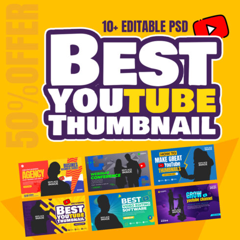 YouTube Thumbnail Template and Separate Layers cover image.