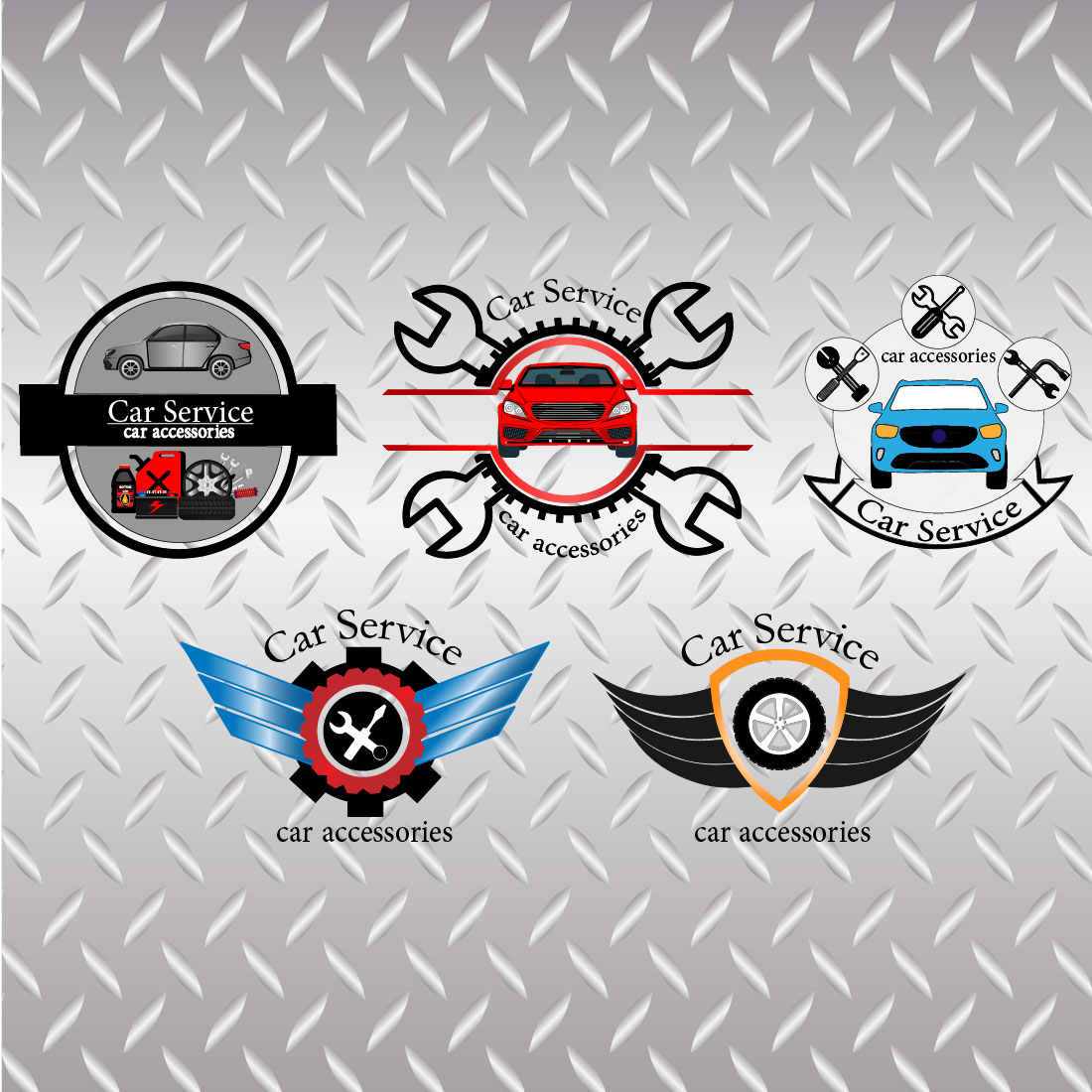 Logo Car Service Templates cover image.