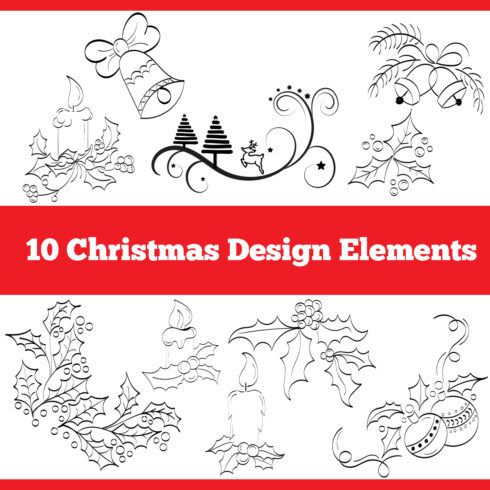 Vector Element for Christmas Design cover image.