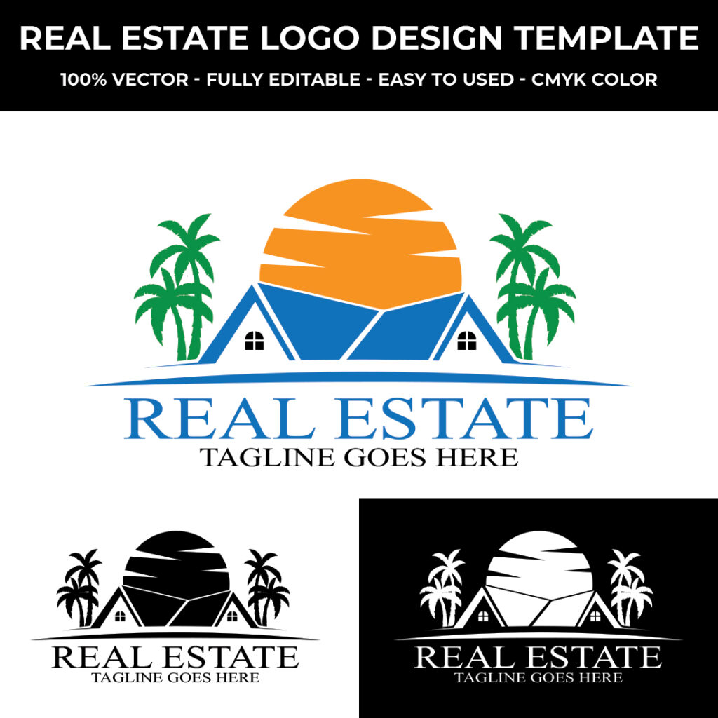 Real Estate Logo Design Template - MasterBundles